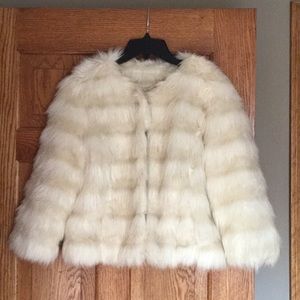 Faux fur coat
